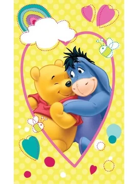 Disney Micimackó Smile kéztörlő, arctörlő, törölköző 30x50cm 