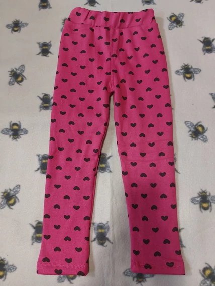 98-as Bundás rózsaszín szíves leggings