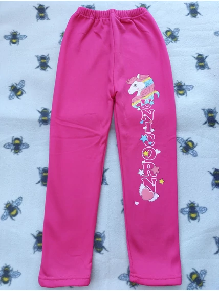 98-128 Unikornisos bélelt leggings