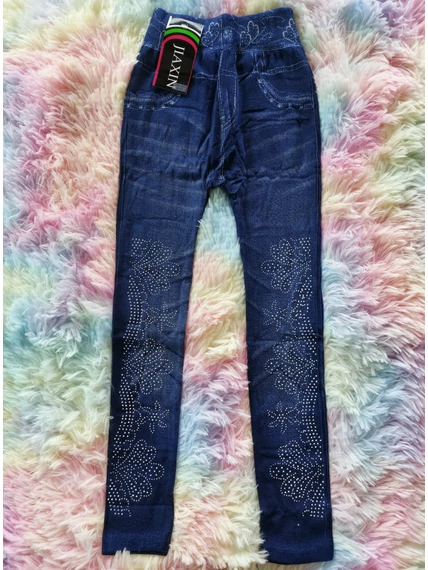 116-152 Extra sztreccses virágos leggings