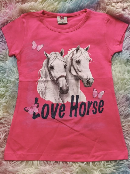 98-128 Pamut fehér lovas felső