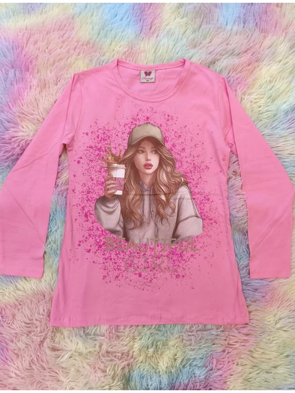 134-164 Pamut beautiful girl felső