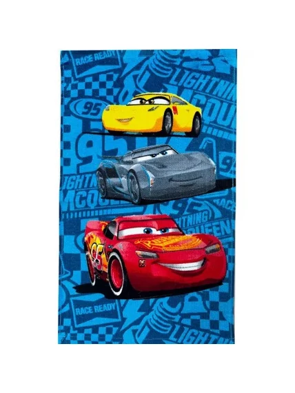  Disney Verdák Speed Champions kéztörlő, arctörlő, törölköző 30x50 cm