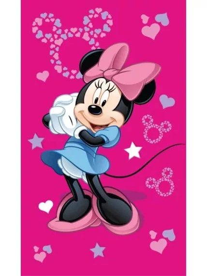 Disney Minnie Pink kéztörlő, arctörlő, törölköző 30x50cm